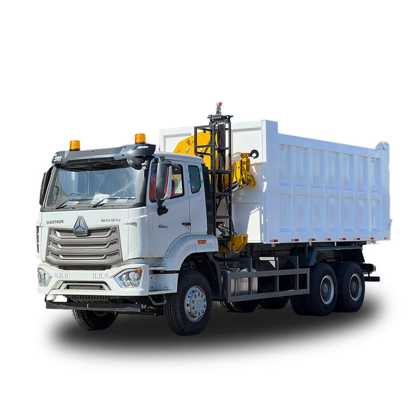 SINOTRUK 6X4 DUMP TRUCK WITH CRANE